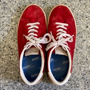 Golden goose deluxe brand red suede sneaker